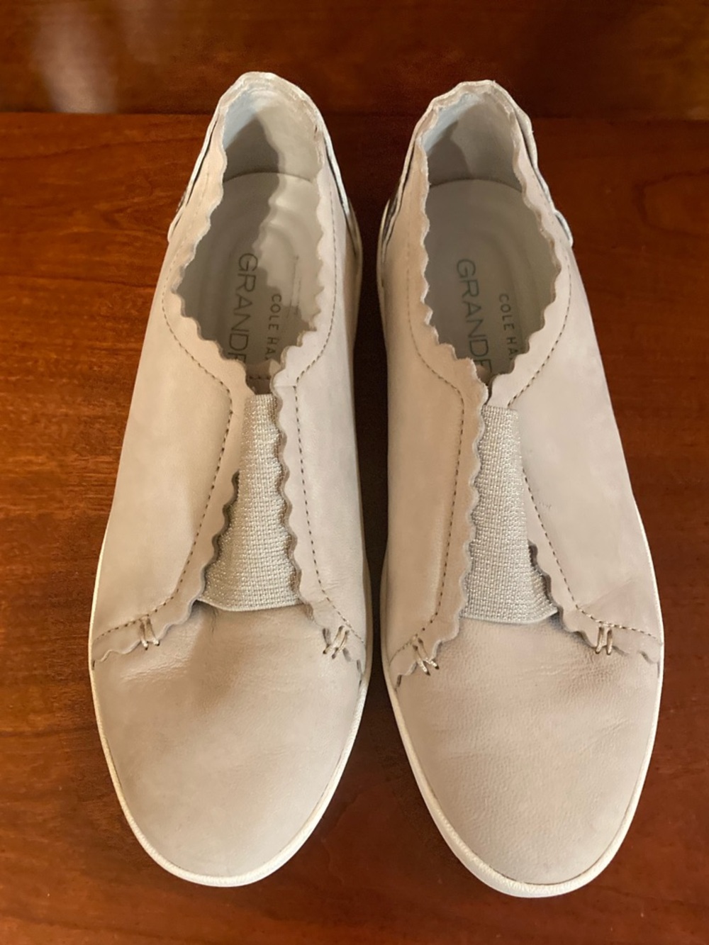 Cole Haan Light Gray Slip-On Sneakers